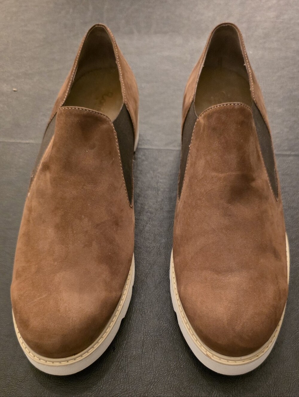 Tomasi Italy Brown Suede Slip On Shoes Mens EU 42 / US 9 Casual Loafers Comfort